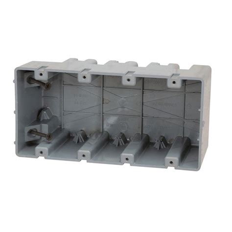 4 gang adjustable electrical box|4 gang surface mount box.